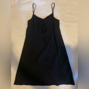Forever 21 black flown mini dress, large